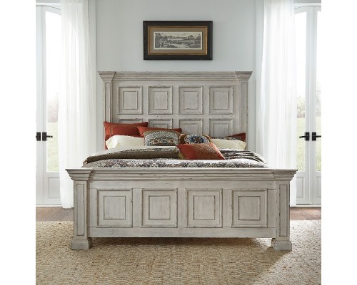 Big Valley White Panel Bed